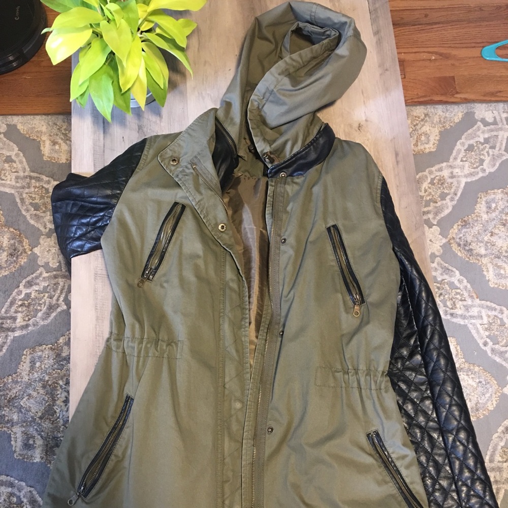 Victoria’s Secret Cargo Faux Leather Jacket